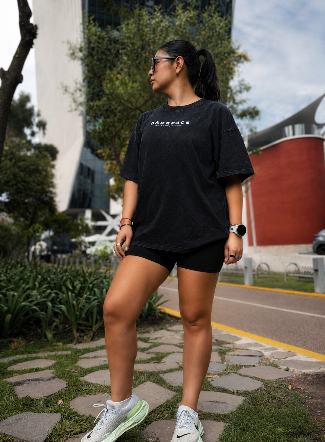 Tee Running Mis Problemas Away - Asfalto