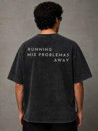 Tee Running Mis Problemas Away - Asfalto