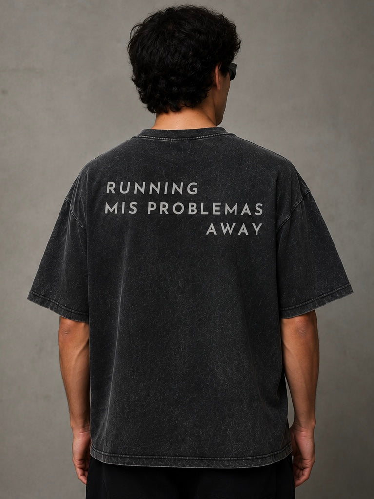 Tee Running Mis Problemas Away - Asfalto