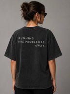 Tee Running Mis Problemas Away - Asfalto